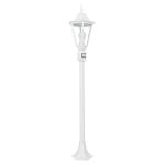 Rustieke wegverlichting met bewegingsmelder E27 hoogte 1,1 m IP44 vloerlamp wit buitenverlichting buitenlamp tuin terras