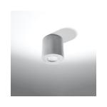 Orbis Downlight Plafondlamp, modern design, industriële stijl, cilindrische vorm, van beton, 1 x verwisselbare GU10-gloeilamp, grijs, 10 x 10 x 10 cm