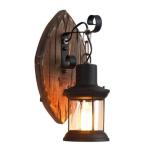 Antik Retro Vintage Industriell Holz Wandleuchte Wand Lampe Wandleuchter Licht Industrie Wandlampe Flur Schlafzimmer Treppen AußEn Garten Beleuchtung Rustikal Aussen Leuchte (150x