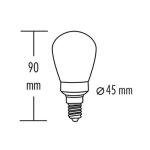 Vintage Design LED lamp in retro stijl voor sfeerverlichting E14 ST45 Edison lamp, 2W 65lm 1800K extra warm wit 320° 230V flikkervrij, niet dimbaar