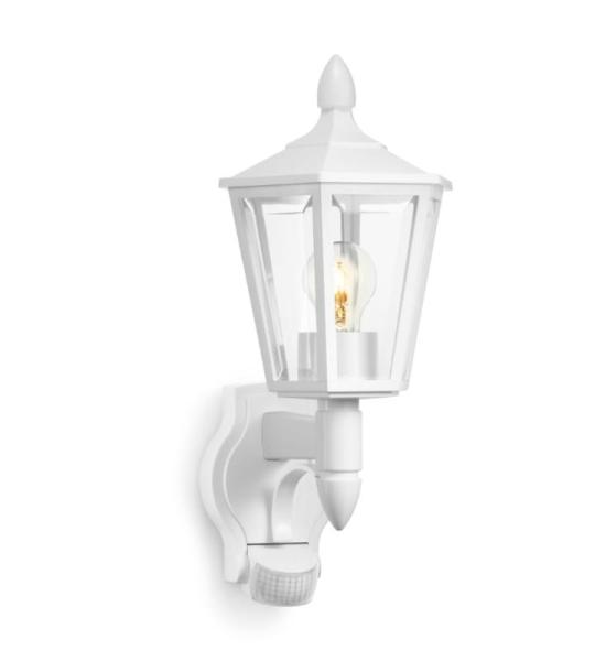 L15 S Buitenlamp, 180 graden Bewegingsmelder, Max. 10 m Bereik, Klassiek Design, Wit