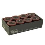 SafeCandle Premium rustieke stompkaarsen/waskaarsen/rustieke kaarsen/kerstkaarsen (oud rood, klein: hoogte 8 cm/Ø 7 cm)