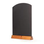 WC123F Tafelblad krijtbord met plint, hout, donker eiken, A3, 42 x 30 x 4 cm