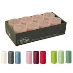 Hoogwaardige & rustieke stompkaarsen – 8 stuks – SafeCandle – waskaarsen/rustickers/adventskaarsen Kerstmis (antiek roze, klein: hoogte 8 cm/Ø 7 cm)