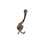 Garderobehaken - vintage kledinghaken | RUSTICA | 10 stuks wandhaken antiek messing hoogte: 150 mm | garderobehaken van metaal rustiek bruin | haken voor het schroeven wandhaken vi