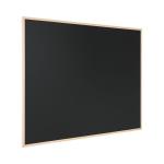 Kreidetafel, Rahmen aus Kiefernholz, 2 weiße Kreiden enthalten (40 x 30 cm)