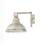 Wandlamp metaal hout in shabby wit woonkamer keuken H: 20 cm E27 natuurlijk gezellig landhuis rustieke vintage wandlamp HAKON