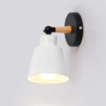 Wandlamp verstelbare wandlamp van metaal, 1 lichtpunt, E27-fitting, max. 60 watt, wandspot in design, voor woonkamer, keuken, zolder, restaurant, café