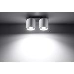 NIEUW witte keuken en de woonkamer-aluminium Sollux Orbus 2 SL.0056 ronde moderne plafondlamp Loft 1-FLG. LED GU-10 lampen - bij Amazon voor de voordeligste prijs