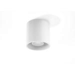 NIEUW witte keuken en de woonkamer-aluminium Sollux Orbus 1 SL.0021 ronde moderne plafondlamp Loft 1-FLG. LED GU-10 lampen - bij Amazon voor de voordeligste prijs