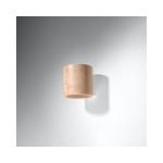 Orbis Downlight wandlamp met cilindrische kap - wandlamp woonkamer eetkamer lamp - lamp keuken en hal gemaakt van natuurlijk hout 10 x 12 x 10 cm