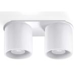 NIEUW witte keuken en de woonkamer-aluminium Sollux Orbus 2 SL.0056 ronde moderne plafondlamp Loft 1-FLG. LED GU-10 lampen - bij Amazon voor de voordeligste prijs