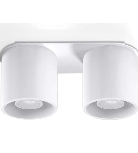 NIEUW witte keuken en de woonkamer-aluminium Sollux Orbus 2 SL.0056 ronde moderne plafondlamp Loft 1-FLG. LED GU-10 lampen - bij Amazon voor de voordeligste prijs
