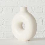 Vazen Set Lanyo (kleur wit, bloemenvaas van keramiek, ronde vorm, afmetingen 17x7x20 cm, decoratieve vaas) 2024828