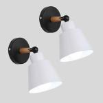 Wandlamp verstelbare wandlamp van metaal, 1 lichtpunt, E27-fitting, max. 60 watt, wandspot in design, voor woonkamer, keuken, zolder, restaurant, café