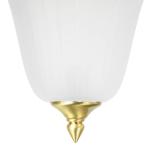 Buitenwandlamp echt messing glas wit maritiem klassiek antiek H: 30cm E14 voor tuin terras huis entree buitenlamp wandlamp buitenlamp tuin