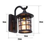 antieke rustieke ijzeren muur lamp waterdicht buiten muur lamp vintage licht hal muur schans