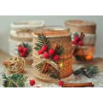 Jute Lint 10 cm Breed, Jute Lint Rol Naturel, Jute Inpakstrips voor Feest Decoratief DIY Knutselen Kunst Kerstdecoratie Linnen Lint Breed (100 mm)