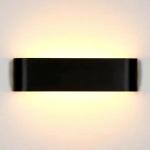 16W LED Wandlamp Binnen Zwart Wandlamp Modern Up Down Licht Muurverlichting Warmwit Trap Verlichting IP44 Ganglampen voor Woonkamer Slaapkamer Gang enzovoort, van Aluminium