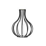 Vaas glas bloemenvaas met geometrische metalen standaard, kristalheldere terraria plantenbak knopglazen vazen voor bloemen hydrocultuur plant, hartstuk voor thuis/kantoor/bruiloft 