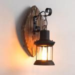 Antik Retro Vintage Industriell Holz Wandleuchte Wand Lampe Wandleuchter Licht Industrie Wandlampe Flur Schlafzimmer Treppen AußEn Garten Beleuchtung Rustikal Aussen Leuchte (150x