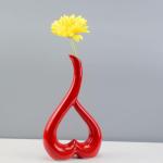 Keramische vaas rood hart vazen decoratie woonkamer moderne tulpenvaas bloemenvaas tafel decoratie vaas voor pampasgras bloemen decoratie esthetische Scandinavische vazen bruiloft 