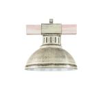 Wandlamp metaal hout in shabby wit woonkamer keuken H: 20 cm E27 natuurlijk gezellig landhuis rustieke vintage wandlamp HAKON