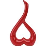 Keramische vaas rood hart vazen decoratie woonkamer moderne tulpenvaas bloemenvaas tafel decoratie vaas voor pampasgras bloemen decoratie esthetische Scandinavische vazen bruiloft 
