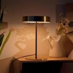 LED Lampe - Tischleuchte Dimmbare - Tischlampe Wohnzimmer - Metall Lampenschirm - warmes Licht für Schlafzimmer - Kabel - 3xG9 3W mgl - auch Bürolampe