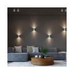 Orbis Downlight Plafondlamp, modern design, industriële stijl, cilindrische vorm, van beton, 1 x verwisselbare GU10-gloeilamp, grijs, 10 x 10 x 10 cm