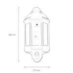 Rustieke buitenwandlamp "Livorno" wit met E27 fitting tot 60W - scheepslamp scheepslamp buitenlamp