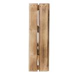 Set van 2 kisten met legplanken, plat met 3 vakken, geflambeerd gekleurd, nieuwe houten kist als wandrek, keukenrek, badkamerrek, kruidenrek, krattenrek, fruitkistrek, rustieke fru