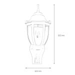 Buitenlamp met bewegingsmelder aluminium in zwart koper IP44 wandlamp huis tuin