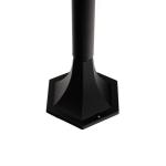 Weglamp met bewegingsmelder BRISTOL glas aluminium zwart H: 120cm E27 IP44 paal licht buiten tuin