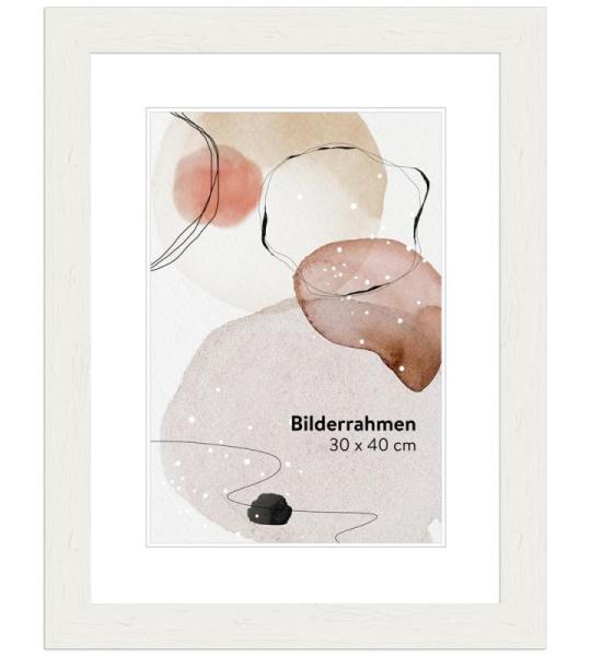Fotolijst Strandhuis Stijl 15x21cm DIN A5 I Kleur: Wit I Rustiek Houten Fotolijst Landelijke Stijl I Made in Germany I H750