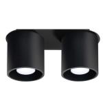 NIEUW zwarte keuken en de woonkamer-aluminium Sollux Orbus 2 SL.0054 ronde moderne plafondlamp Loft 1-FLG. LED GU-10 lampen - bij Amazon voor de voordeligste prijs