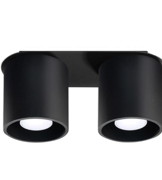 NIEUW zwarte keuken en de woonkamer-aluminium Sollux Orbus 2 SL.0054 ronde moderne plafondlamp Loft 1-FLG. LED GU-10 lampen - bij Amazon voor de voordeligste prijs
