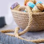 Jute touw, 12 mm dik, 10 m, tuinhenneptouw, bruin jute touw voor kattenkrabpaal, 12 mm rustiek decoratief henneptouw voor doe-het-zelf knutselen, ophangen en decoraties