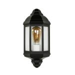 Wandlamp buiten zwart, buitenlamp rustiek maritiem, IP44, E27, H:36 cm, balkon, terras, huis, nostalgisch, buiten wandlamp
