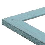 Fotolijst Strandhuis Stijl 18x24cm I Kleur: Blauw I Rustiek Houten Fotolijst Landelijke Stijl I Made in Germany I H750