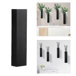 Wandvaas van hout, wanddecoratie van hout, zakvaas van hout, wandplantenhouder voor woonkamer