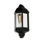 Wandlamp buiten zwart, buitenlamp rustiek maritiem, IP44, E27, H:36 cm, balkon, terras, huis, nostalgisch, buiten wandlamp