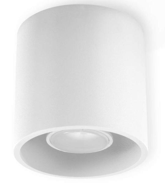 NIEUW witte keuken en de woonkamer-aluminium Sollux Orbus 1 SL.0021 ronde moderne plafondlamp Loft 1-FLG. LED GU-10 lampen - bij Amazon voor de voordeligste prijs