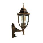 Buitenlamp met bewegingsmelder aluminium in zwart koper IP44 wandlamp huis tuin