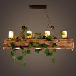 LED retro houten hanglamp Loft kroonluchter industriële hoogte verstelbare vintage marmeren hanglicht ijzer glas metalen lampenkap woonkamer bar café hangende verlichting