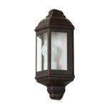 Wandlamp buiten bruin, wandlamp buiten E27, balkon, terras, IP44, weerbestendig, D:9,5 cm, huismuur, scheepslamp, buitenlamp maritiem antiek