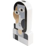 Design vaas Abstract Lady, zwart/wit/grijs, bloemenvaas, decoratievaas, pot voor bloemen, tafelvaas, 43 cm