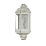 Buitenlamp wand wit goud antiek, scheepslamp, maritieme wandlamp, D:9,5 cm, weerbestendig, IP44, E27, balkon, terras, rustiek, buiten wandlamp