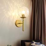 Led-wandlamp voor binnen rond glas kristal wandlamp rustiek wanddecoratie verlichting landhuisstijl wandverlichting slaapkamer woonkamer kinderkamer badkamer loft lampen E27
