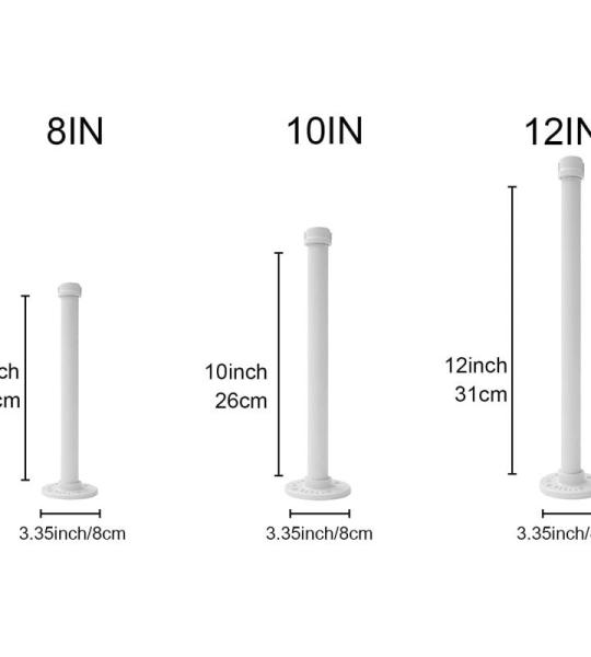 LINKPIPES Plankhouder, 4-pack zwevende plankhouder, rustieke wandmontage, industriële buizenrek, rek voor zware belasting, hardware voor hout (12 inch, wit)